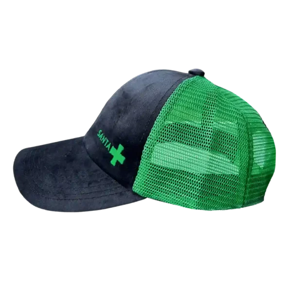 Gorra scz agro negra lado cruz